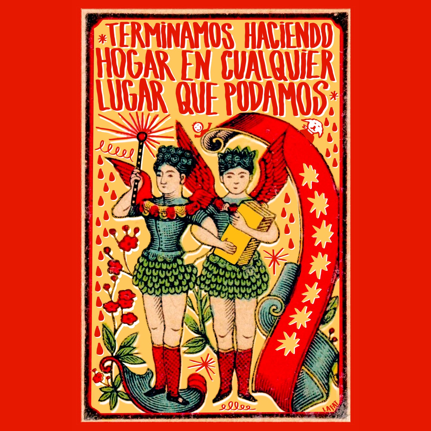 bandera TERMINAMOS HACIENDO HOGAR
